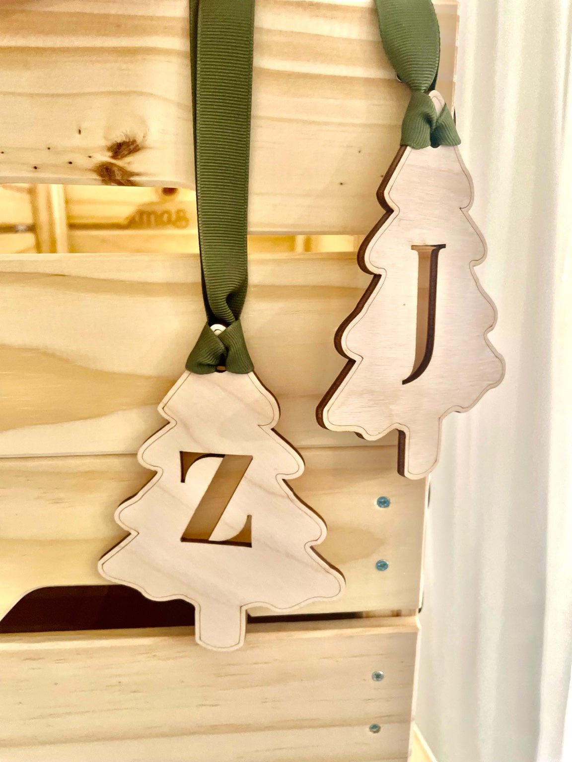 Personalised Initial Tree Ornaments - Notchd Studio