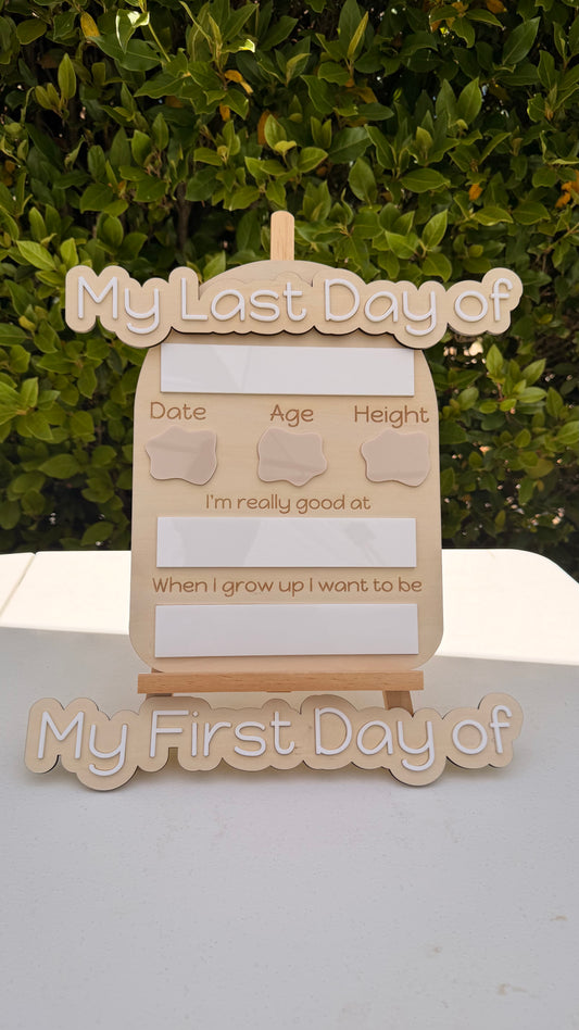 First and Last Day of Board