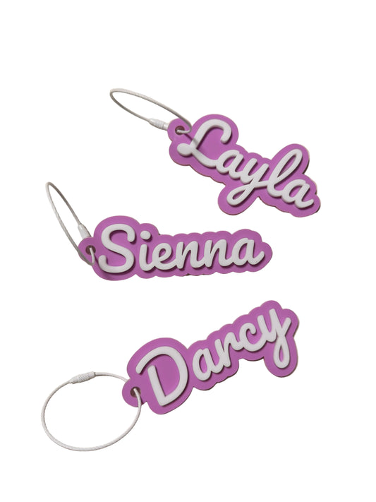 Sour Grape Personalised Acrylic Bag Tag