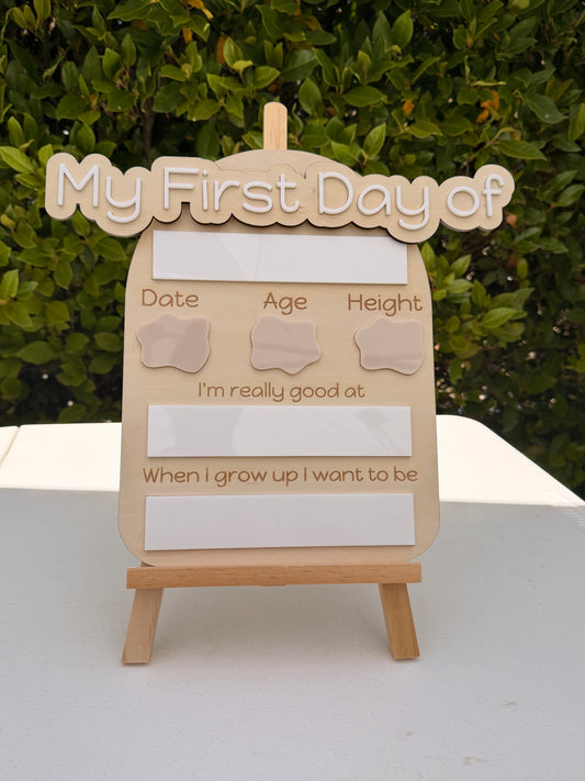 First and Last Day of Board