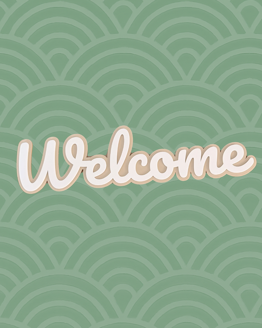 Acrylic Welcome Sign | Entryway Sign for Home, Salon & Business