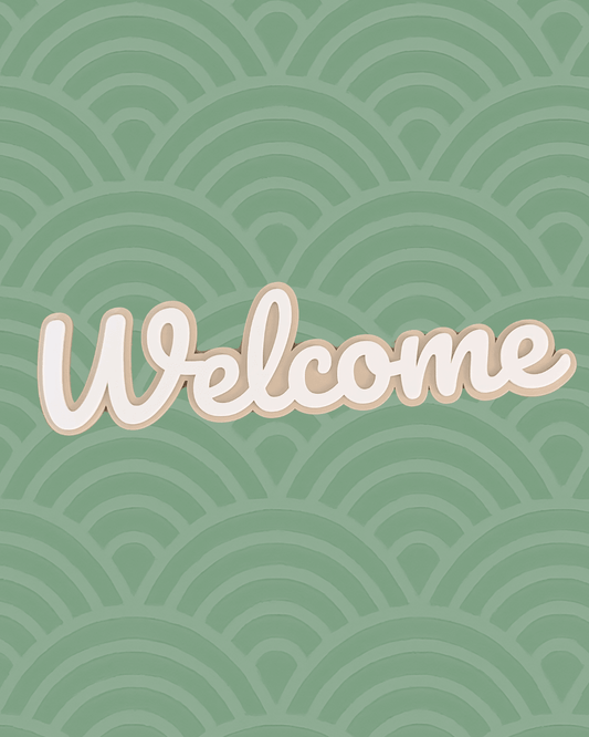 Acrylic Welcome Sign | Entryway Sign for Home, Salon & Business - Notchd Studio
