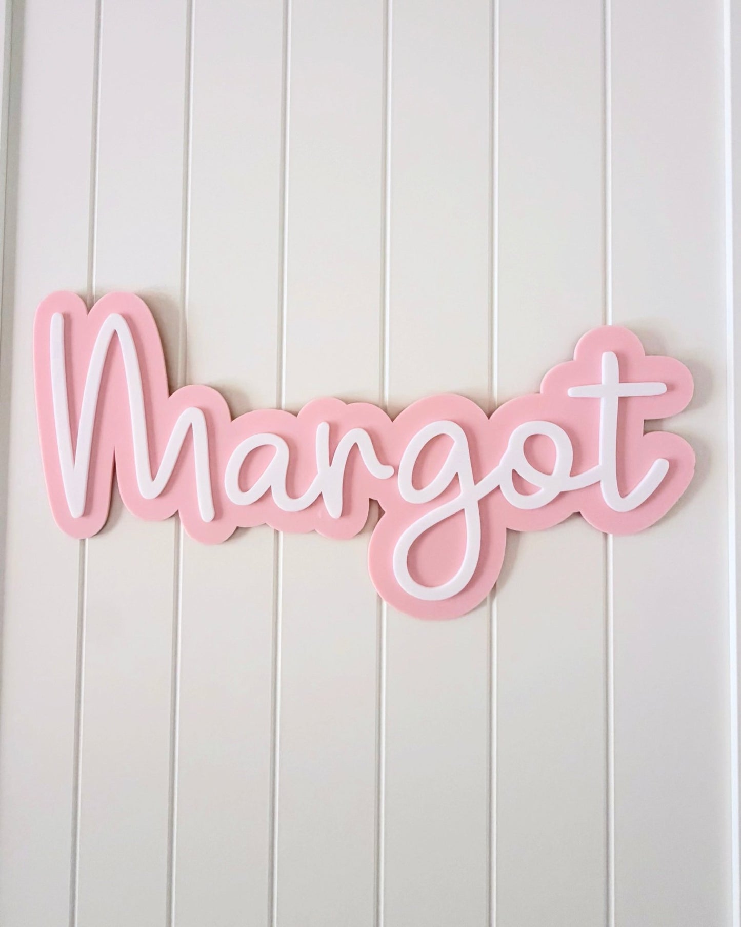 Personalised Acrylic Name Sign – Kids Room & Nursery Wall Decor - Notchd Studio