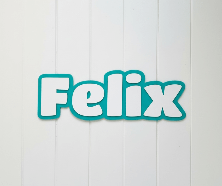 Personalised Acrylic Name Sign – Kids Room & Nursery Wall Decor - Notchd Studio