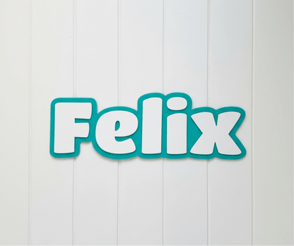Personalised Acrylic Name Sign – Kids Room & Nursery Wall Decor - Notchd Studio