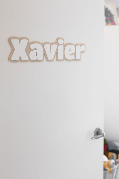 Personalised Acrylic Name Sign – Kids Room & Nursery Wall Decor - Notchd Studio