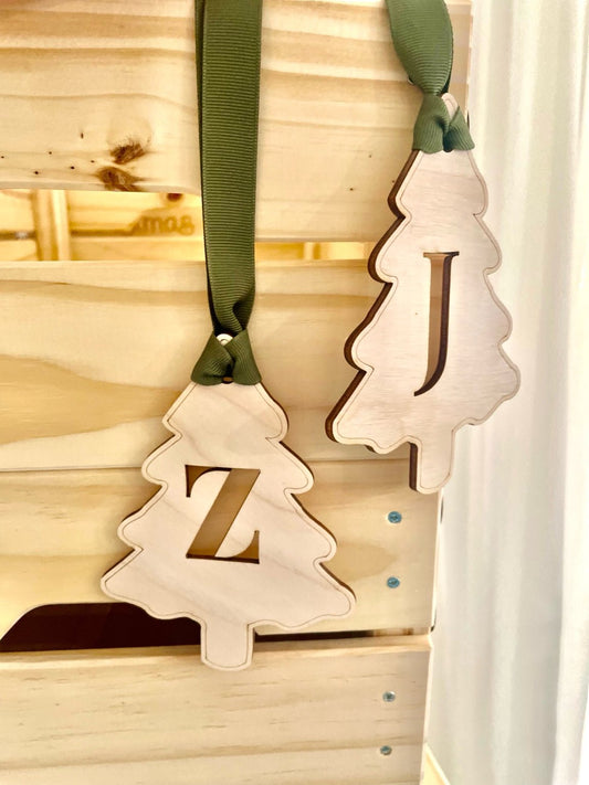 Personalised Initial Tree Ornaments - Notchd Studio