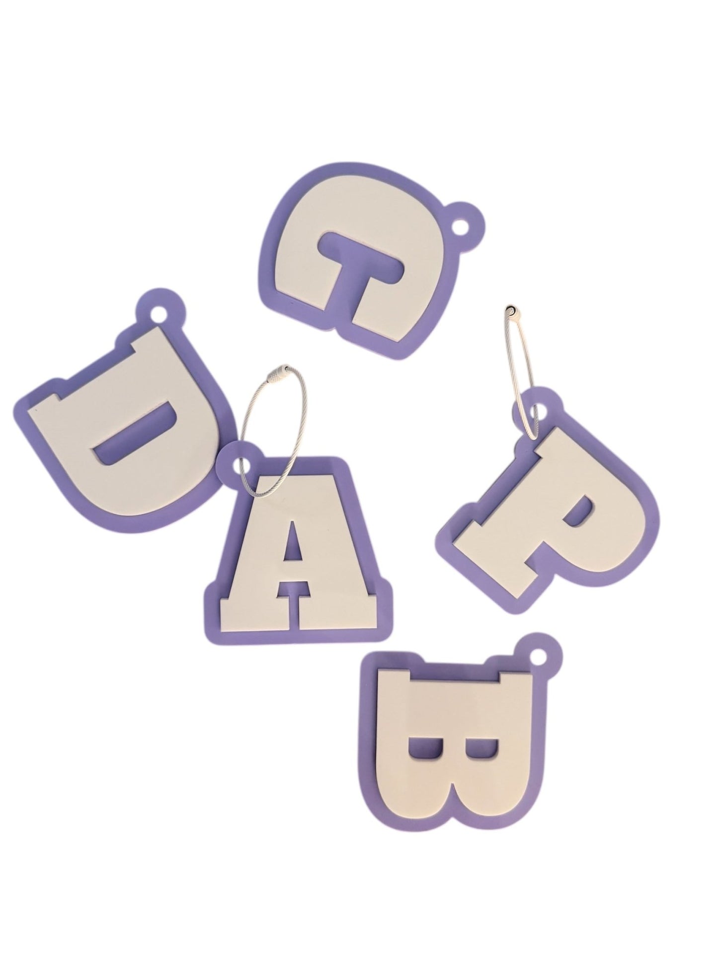 Personalised Letter Bag Tags - Notchd Studio