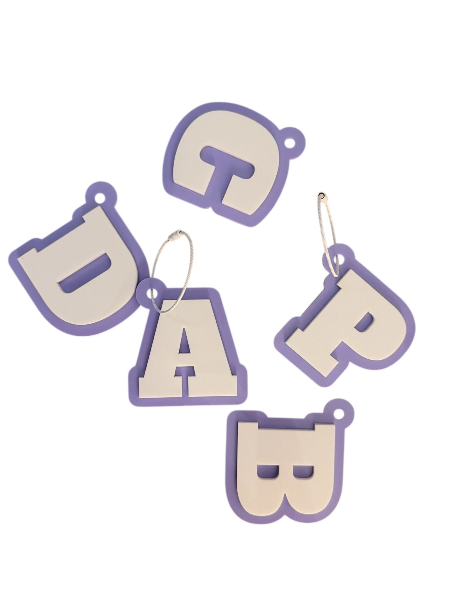 Personalised Letter Bag Tags - Notchd Studio
