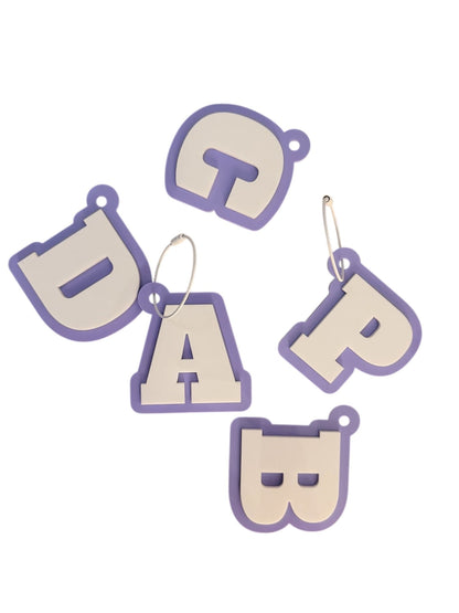 Personalised Letter Bag Tags - Notchd Studio