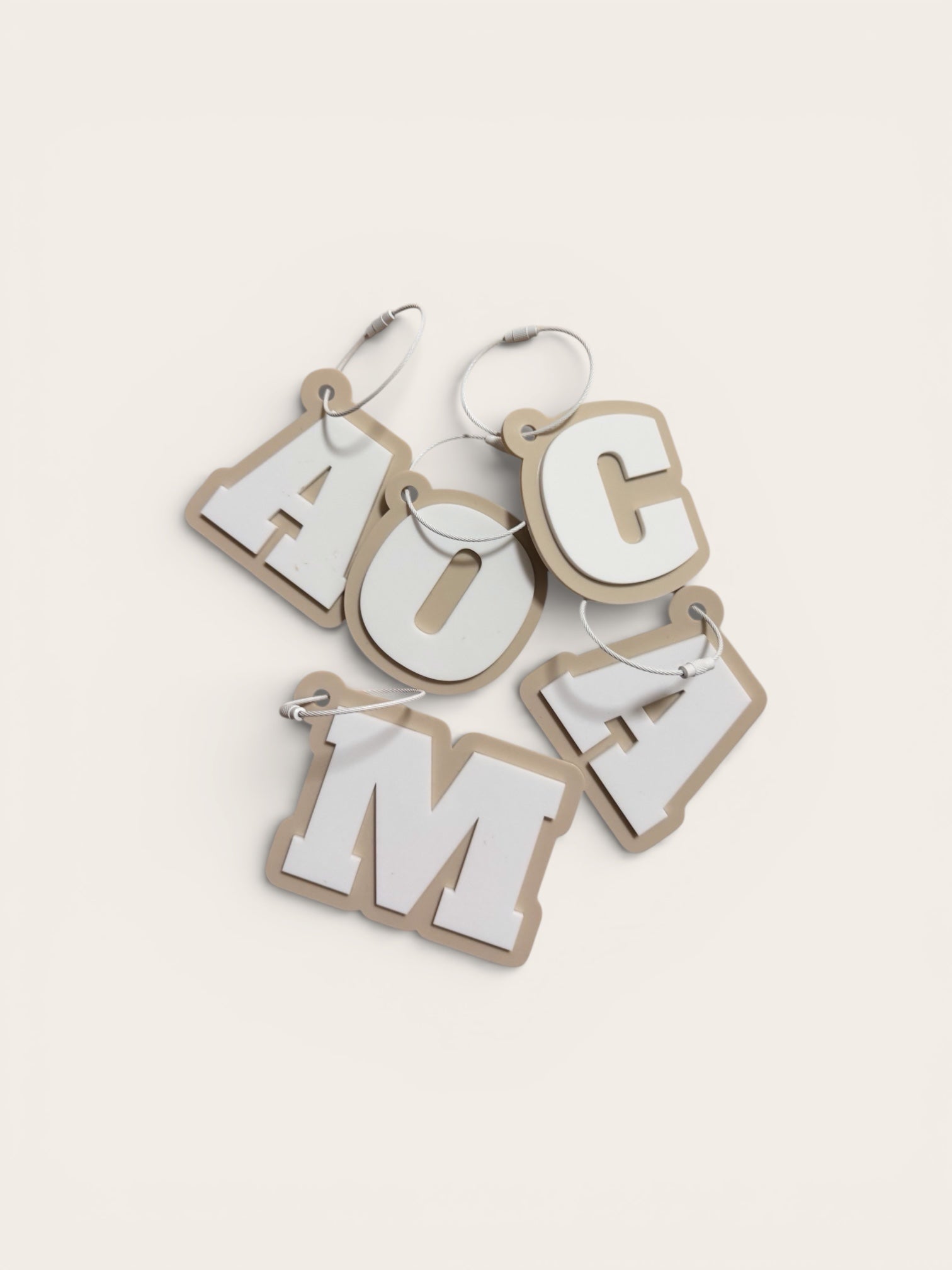 Personalised Letter Bag Tags - Notchd Studio