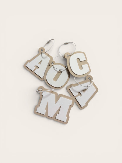 Personalised Letter Bag Tags - Notchd Studio